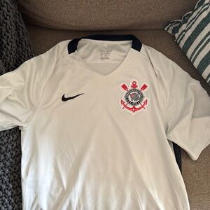 Nike White and Black Corinthians Jersey